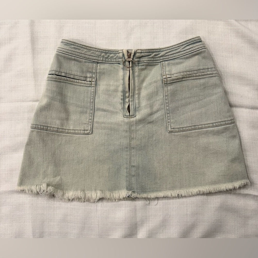 Abercrombie & Fitch Light color Jean Mini Skirt